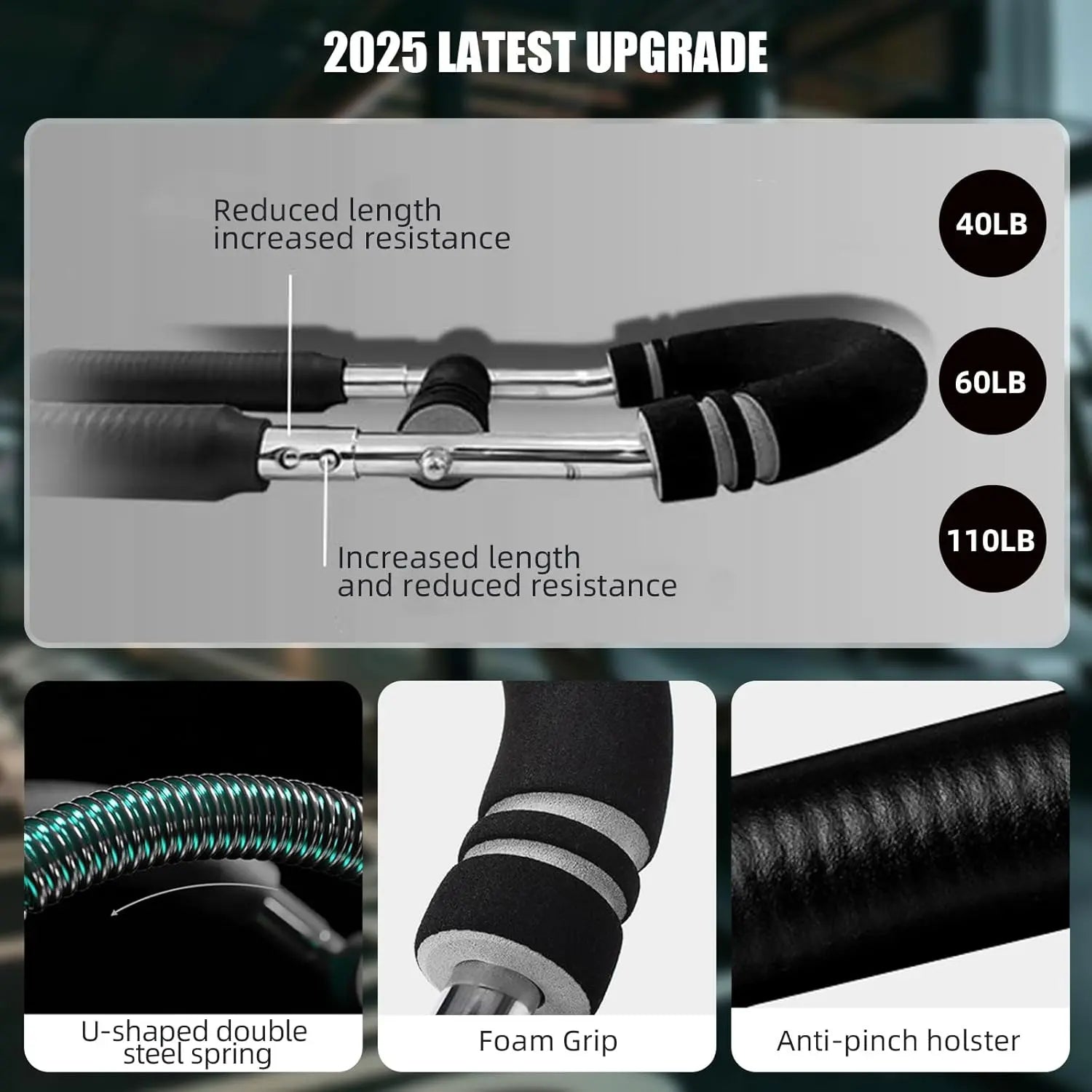 Twister Arm Trainer, Adjustable Resistance Twister Arm Exerciser Chest Exerciser for Men, Portable Chest Workout Equipment Arm Trainer for Men