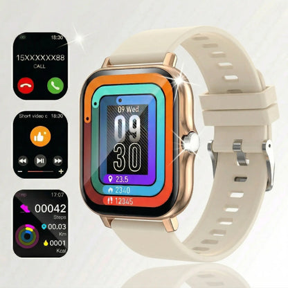 Smart Watch for Men & Women, 1.83" Touch Screen Wearable Fitness Tracker, Workout Activity & Step Monitor, Message Notifications, Multiple Sports Modes, IP68 Waterproof, Compatible with Ios & Android Devices